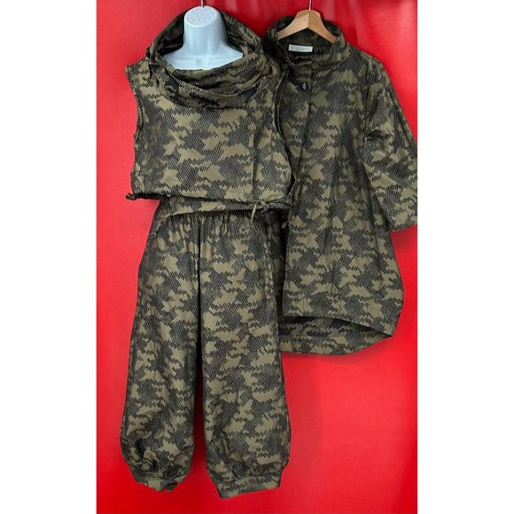 Bryn Walker Pennie Memory Crunch Jacquard Geo Vest Pants, Jacket 3-Piece Set XXS - Picture 2 of 16